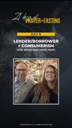 21Prayer: Day 8 - Pray for Lending, Borrowing, and Consumerism Image