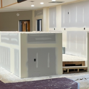 54 drywall worship center