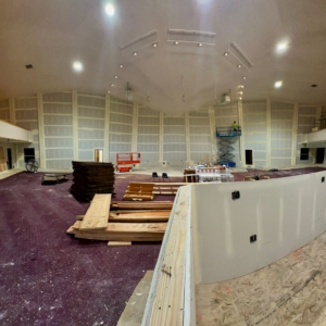 56 drywall worship center