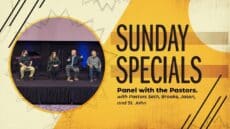 Sunday: Panel with the Pastors